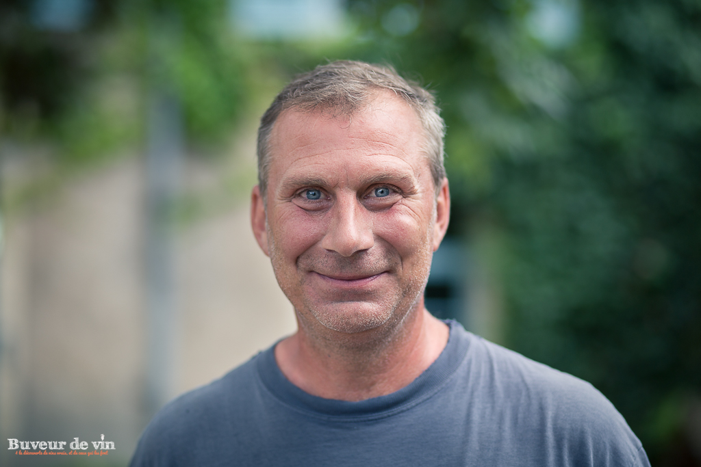 Portrait de peter hahn, du Clos de la Meslerie, à Vouvray