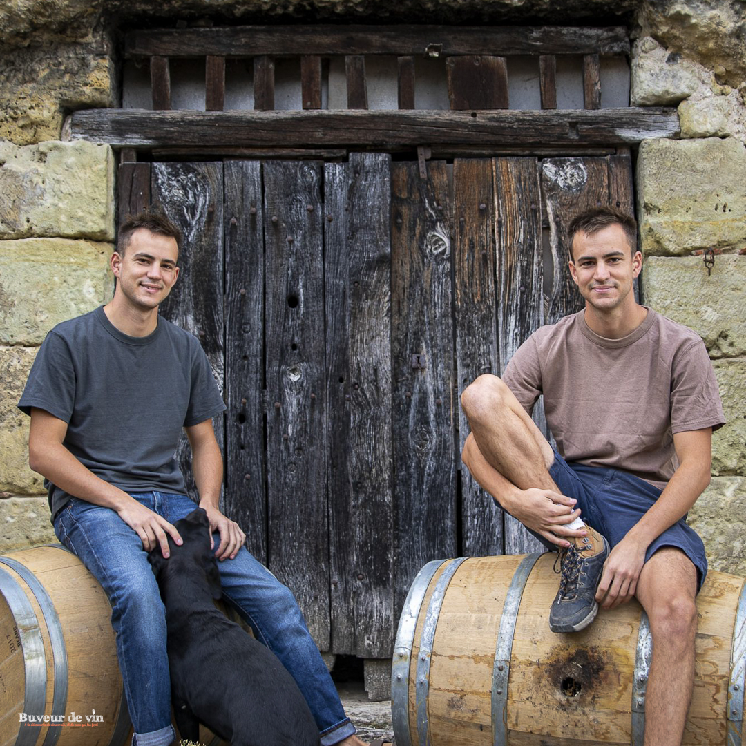 Portrait de Baptiste et Guillaume Frey, vignerons au Clos Thierrière en appellation Vouvray et créateur de vins en Agriculture Biologique