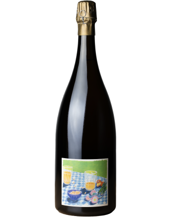 Magnum de champagne de la cuvée Bulle de Comptoir, version 14, pirouette cacahuète, de charles Dufour, vigneron dans l’Aube, dans la Côte des Bar