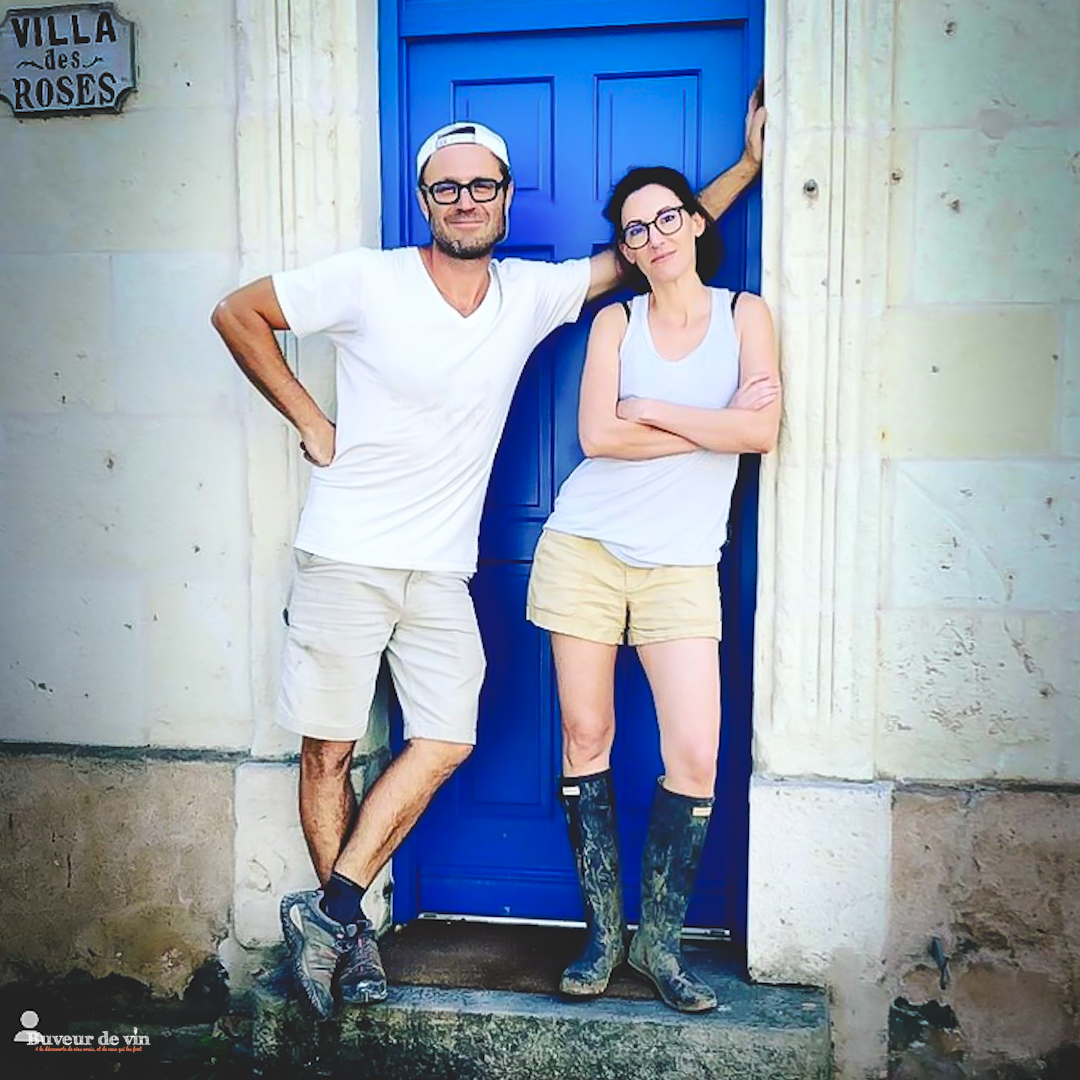 Portrait de Aurelia et Etienne Molly, vigneron au domaine Molly, en appellation Saumur et Saumur-Champigny