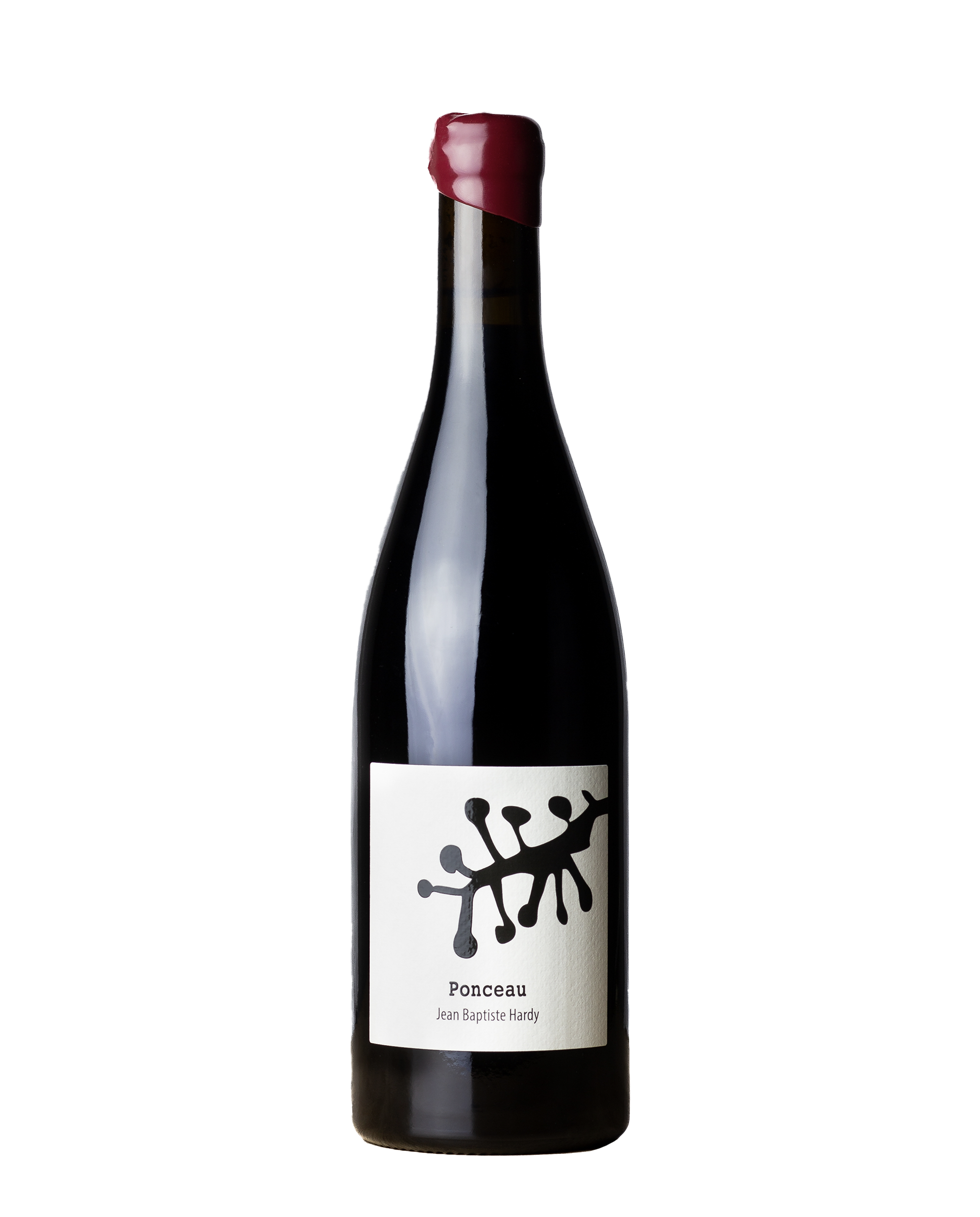 Bouteille de vin de la cuvée Ponceau du Vigneron Jean Baptiste Hardy, anciennement domaine de la Grange, installé à Mouzillon (Grand Cru Communal) en appellation Muscadet