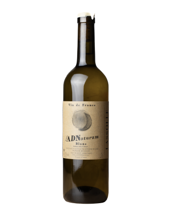 Bouteille de la cuvée Little ADNaturam blanc de Stéphanie Roussel au domaine Lassolle. Vin de France