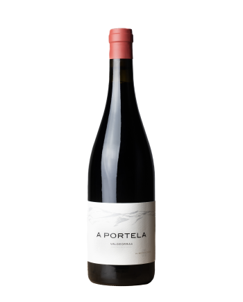 Bouteille de vin de la cuvée A Portela d’Alberto Orte, D.O Valdeorras, rare rouge de la région, vin espagnol, galice