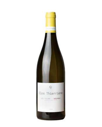 Bouteille de la cuvée Les Pleurs, du Clos Thierriere, en appellation Vouvray
