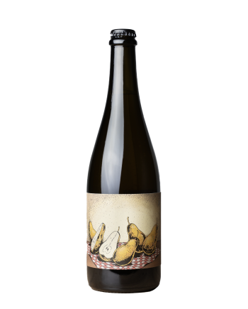 Bouteille de la cuvée de Poirée de ROmain Henin, La poire en deux, vigneron champenois nature à La Bulle Libre, le gamin du terroir