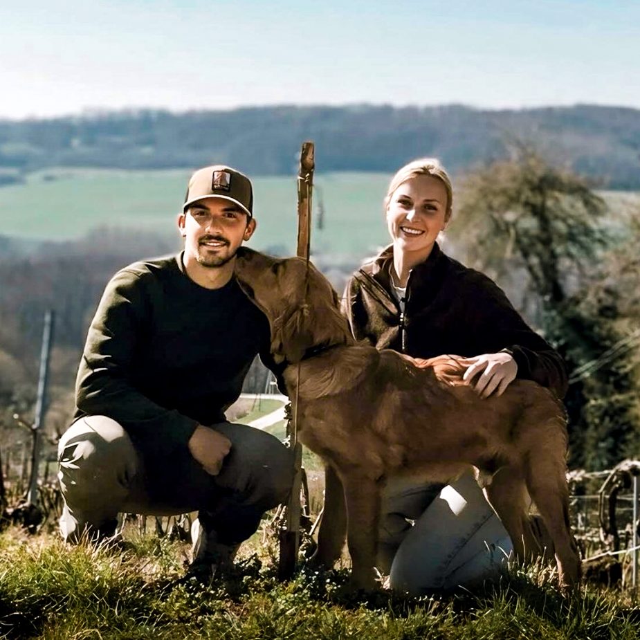 Portrait alexis et jeanne limar, vignerons en appellation Champagne à La Neuville aux Larris