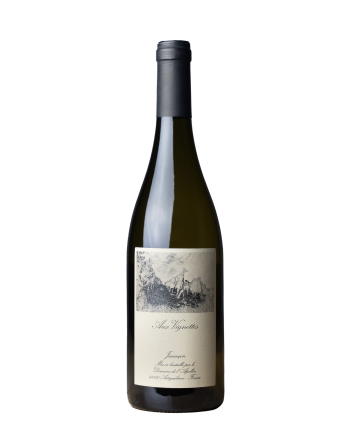 Bouteille de la cuvée Aux Vignettes de Florent Foury au domaine de l’Apollin, en appellation Jurançon sec, petit et gros manseng