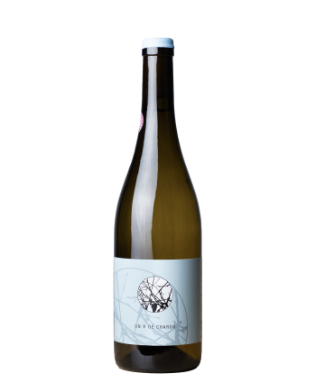 Bouteille de vin de la cuvée Un R de Chardo (chardonnay) du Clos de la Barthassade, domaine en appellation Terrasses du Larzac, dans le Languedoc, en France