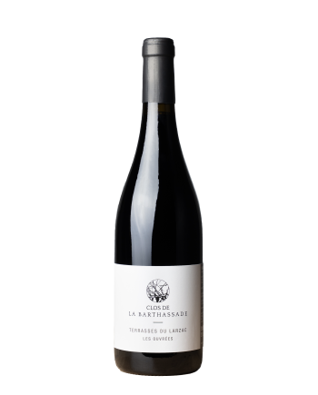 Bouteille de vin de la cuvée Les Ouvrées du domaine Le Clos de la Barthassade, en appellation Terrasses du Larzac
