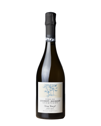 Bouteille de champagne de la cuvée Champ Fremyot du domaine doussot-bourdot dans la côte des bar, dans l’aube, billy Doussot