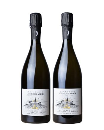 Bouteilles de la cuvée Avize des Freres Mignon