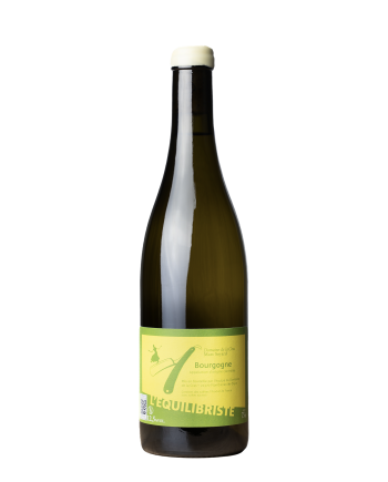 Bouteille de la cuvée Equilibriste blanc de Marc Soyard, chardonnay en appellation BOurgogne, sans sulfite ajouté, vin nature