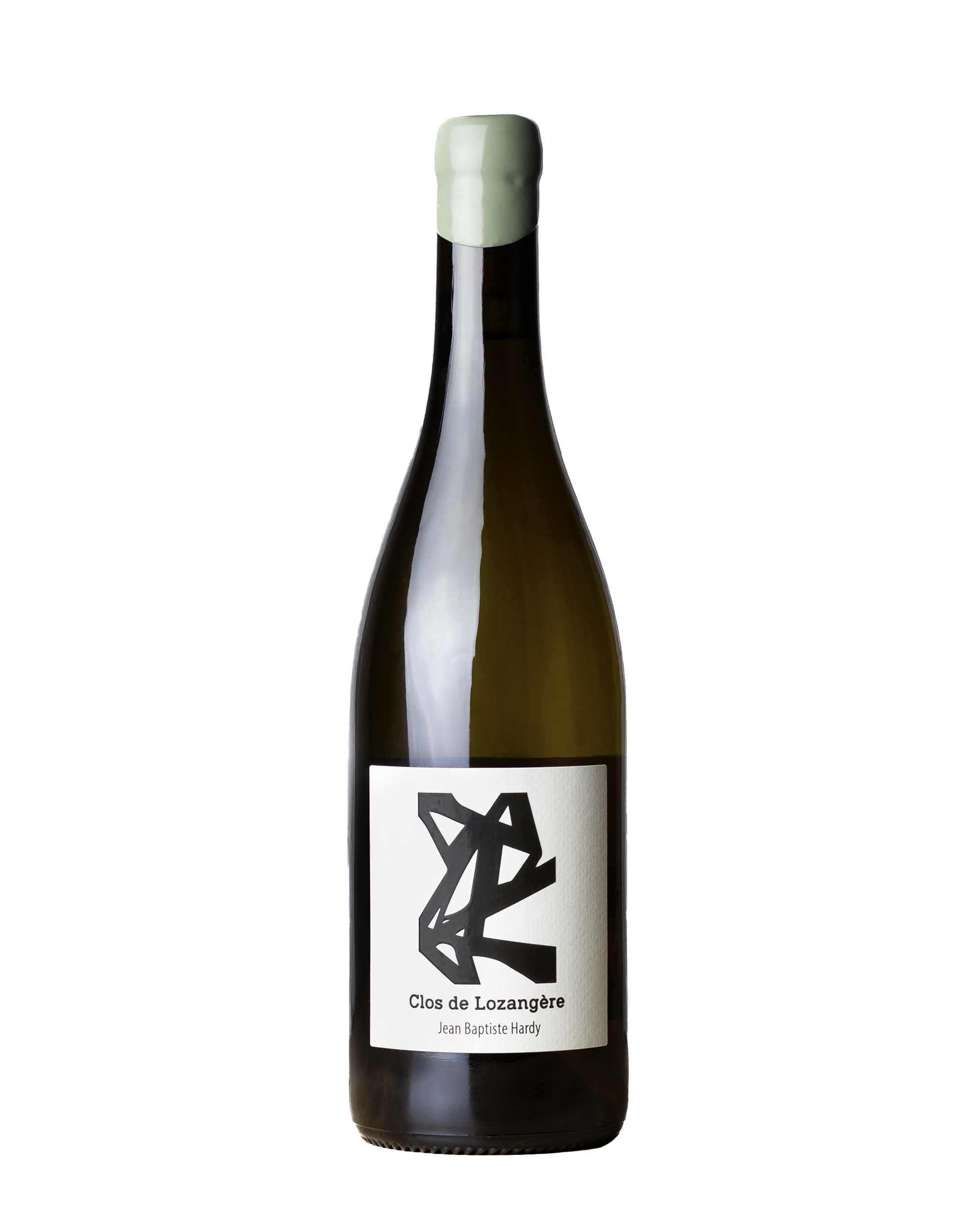 Bouteille de vin de la cuvée Le Clos de Lozangere du Vigneron Jean Baptiste Hardy, anciennement domaine de la Grange, installé à Mouzillon (Grand Cru Communal) en appellation Muscadet