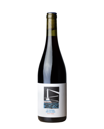 Bouteille de la cuvée Le Chemin des salines du Mas Mellet de Brice Bolognini au Mas Mellet, en appellation Costières de Nimes