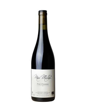 Bouteille de la cuvée Pari Finesse du Mas Mellet, en appellation Costières de Nimes