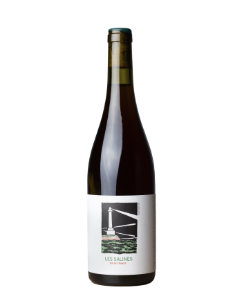 Bouteille de la cuvée Les Salines du Mas Mellet, en Costières de Nimes, Brice Bolognini