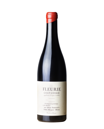 Bouteille de la cuvée Coup d’folie du vigneron Yann Bertrand, dans le Beaujolais