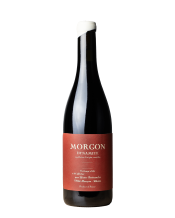 Bouteille de la cuvée Dynamite de Yann Bertrand en appellation Morgon, Gamay sans soufre