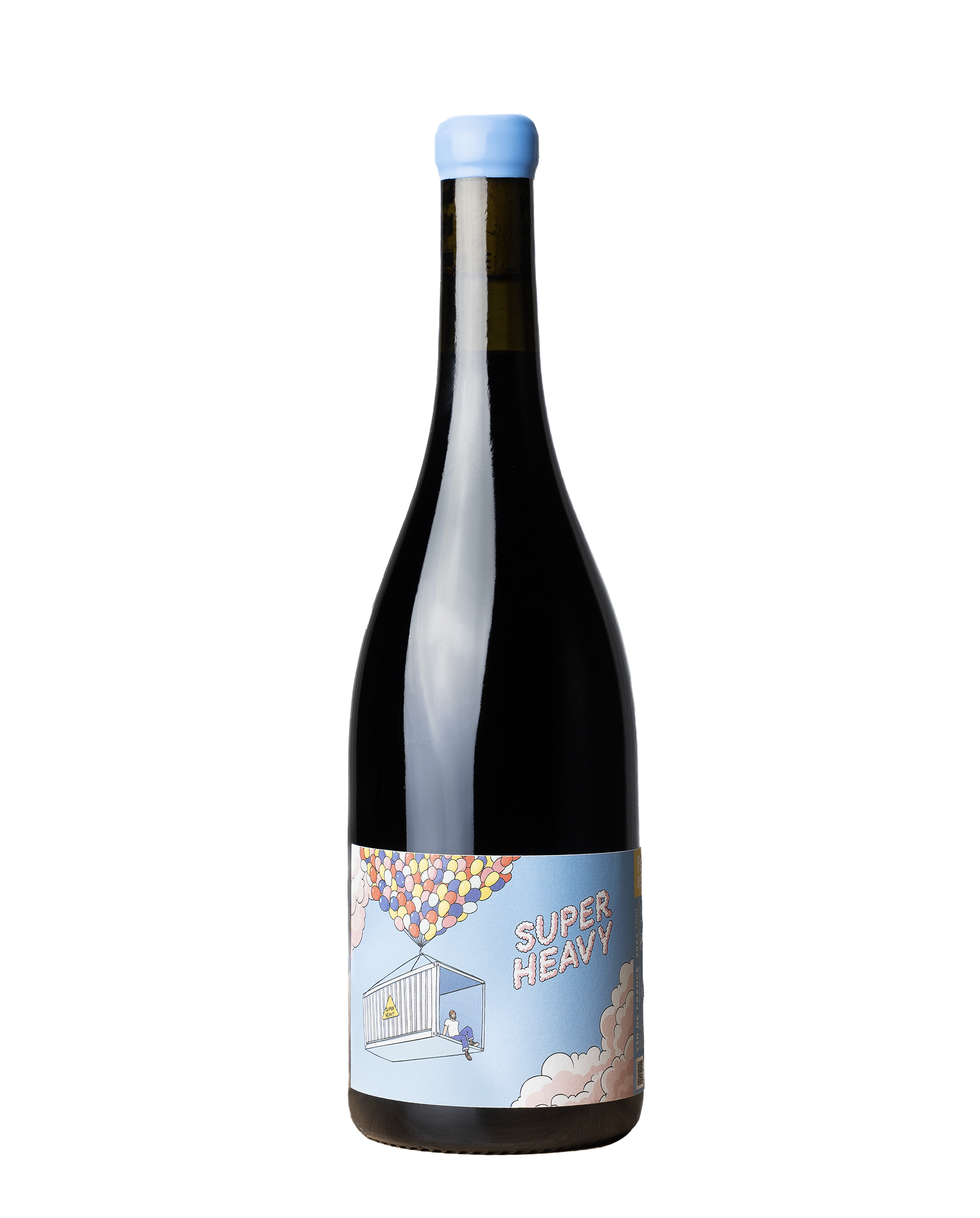 Bouteille de la cuvée Super Heavy du Domaine Félys, Vin de France, Rhône Sud, Syrah et Grenache