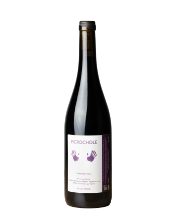 Bouteille de la cuvée picrochole, de Claire et Florent Bejon, vigneron en appellation chinon, vin de france