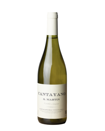 Bouteille de vin de la cuvée Cantayano, du domaine Cantalapiedra viticultores de Manuel Cantalapiedra, en appellation DOC Rueda, cepage verdejo