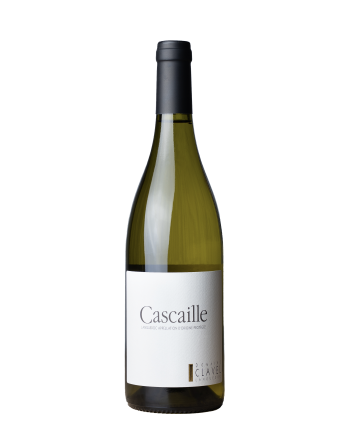 Bouteille de vin blanc de la cuvée Cascaille du domaine Clavel en appellation Languedoc, Assas, Antoine, Pierre et Estelle Clavel